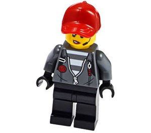 LEGO Gauner mit Pferdeschwanz Haar mit Rot Hut Minifigur