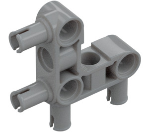 LEGO Cross Block Beam Bent 90 Degrees with 4 Pins (49130 / 55615)