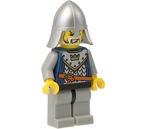 LEGO Crown Knight Scale Mail with Crown, Helmet with Neck Protector, White Moustache and Beard Minifigure