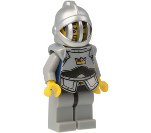 LEGO Corona Caballero con Breast Placa y Rejilla Casco Minifigura