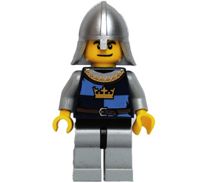 LEGO couronner Knight avec Casque (Dual Sided Diriger) Figurine