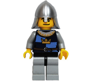 LEGO Kroon Ridder met Helm (Dubbelzijdig Hoofd) Minifiguur