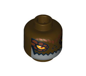 LEGO Crug Head (Recessed Solid Stud) (12882 / 16763)