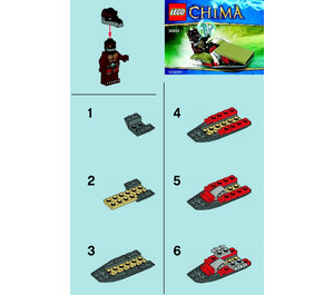 LEGO Crug's Swamp Jet 30252 Instructies