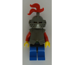 LEGO Crusader Riddare Dark Grey Hjälm Platta Rustning Minifigur