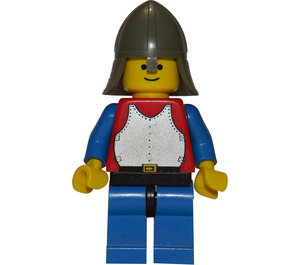 LEGO Crusader Soldaat met Plaat Pantser en Neck Protector Helm Minifiguur