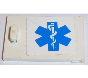 LEGO Cupboard 2 x 3 x 2 Door with EMT Star of Life (Right Side) Sticker (4533)