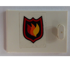 LEGO Schrank 2 x 3 x 2 Tür mit Feuer Logo (Recht) Aufkleber (4533)