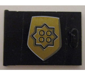 LEGO Schrank 2 x 3 x 2 Tür mit Gold World City Polizei Badge Aufkleber (4533)