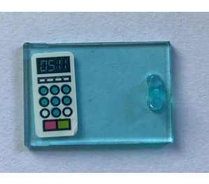 LEGO Cupboard 2 x 3 x 2 Door with Microwave Controls Sticker (4533)