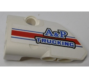 LEGO Curved Panel 1 Left with 'A&P TRUCKING' Sticker (87080)
