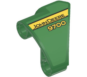 LEGO Curved Panel 10 Right with ‘JOHN DEERE 9700’ Sticker (2403)