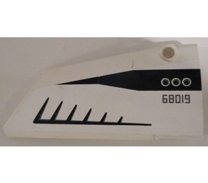 LEGO Curved Panel 18 Right with "68019" and 3 Circles Wing Sticker (64682)