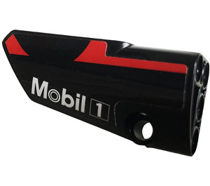 LEGO Curved Panel 3 Left with Mobil 1 decoration Right Side  Sticker (64683)
