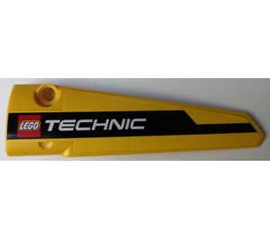 LEGO Curvo Panel 5 Izquierda con 'TECHNIC' Pegatina (64681)