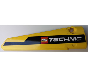 LEGO Incurvé Panneau 6 Droite avec 'TECHNIC' Autocollant (64393)