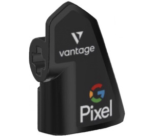 LEGO Kaareva Paneeli 8 Oikein jossa Vantage ja Google Pixel Logos (Vasen) Tarra (2389)