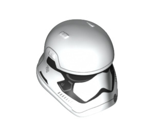 LEGO Curved Stormtrooper Helmet with First Order Markings with Pointed Mouth (37403)