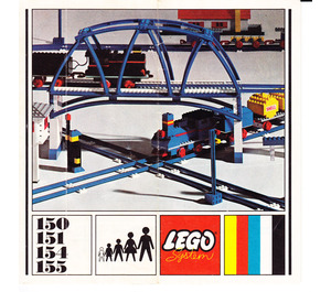 LEGO Curved Track 151 Byggeinstruksjoner