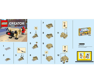 LEGO Cute Pug Set 30542 Instructions
