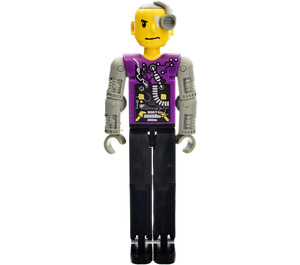 LEGO Cyber Person with Purple Torso Technic Figure
