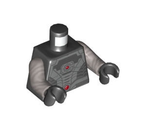 LEGO Cyborg with Black Hands Minifig Torso (973 / 76382)