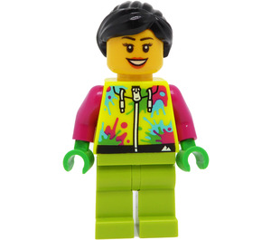 LEGO Cyclist - Vibrant Yellow Jumpsuit Minifigure