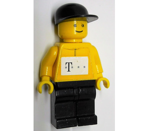 LEGO Cyclist with Yellow Top and Telekom sticker on front and back Minifigure