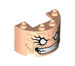 LEGO Zylinder 2 x 4 x 2 Hälfte mit Gesicht (24593 / 68134)