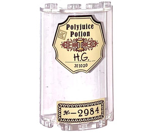 LEGO Cylinder 2 x 4 x 5 Half with Polyjuice Potion  No - 2984 Sticker (35312)