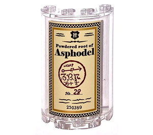 LEGO Cylinder 2 x 4 x 5 Half with Powdered root of Asphodel Sticker (35312)