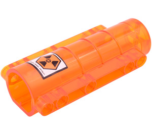 LEGO Cylinder 9 x 4 x 2 with 'High Risk Area' Sticker (58947)
