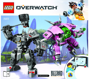 LEGO D.Va & Reinhardt Set 75973 Instructions