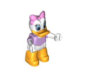 LEGO Daisy Duck with Bright Pink Bow and Lavender Top Duplo Figure