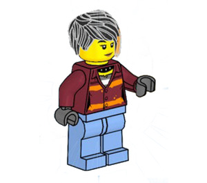 LEGO Daisy Kaboom met Grijs Handen Minifiguur