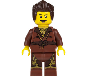 LEGO Dareth met Reddish Bruin Gi Minifiguur