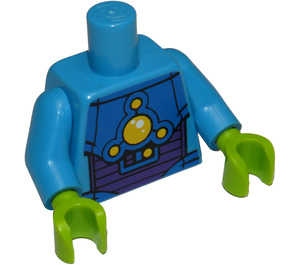 LEGO Dunkles Azur Alien Trooper Minifigur Torso (973 / 88585)