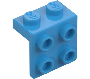 LEGO Dark Azure Bracket 1 x 2 with 2 x 2 (21712 / 44728)