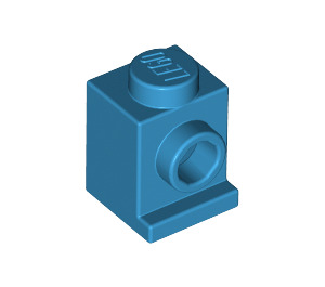 LEGO Azur foncé Brique 1 x 1 avec Phare et pas de fente (4070 / 30069)