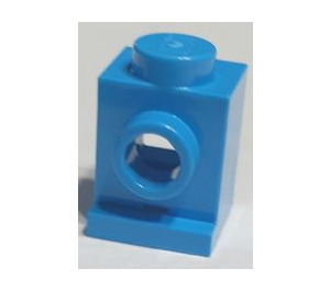 LEGO Donker Azuurblauw Steen 1 x 1 met Koplamp en Slot (4070 / 30069)