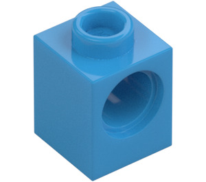 LEGO Dark Azure Brick 1 x 1 with Hole (6541)