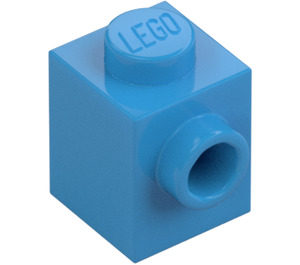 LEGO Azur Foncé Brique 1 x 1 avec Tenon sur Une Côté (87087)