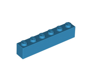 LEGO Dark Azure Brick 1 x 6 (3009 / 30611)