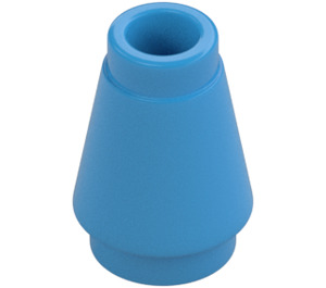 LEGO Dark Azure Cone 1 x 1 with Top Groove (28701 / 59900)