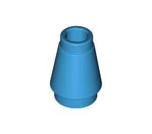 LEGO Dark Azure Cone 1 x 1 with Top Groove (28701 / 59900)