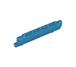 LEGO Dark Azure Curved Panel 11 x 3 with 2 Pin Holes (62531)