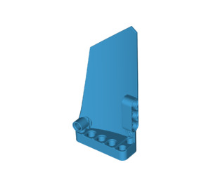 LEGO Dark Azure Curved Panel 18 Right (64682)