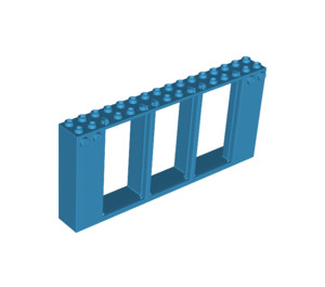 LEGO Dark Azure Tür Rahmen 2 x 16 x 6 (35103)