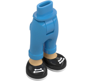 LEGO Dark Azure Hip with Short Trousers with Black Shoes (101347)