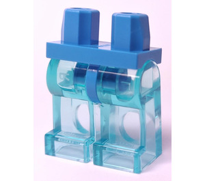 LEGO Donker Azuurblauw Heupen en Transparant Light Blauw Poten (3815)